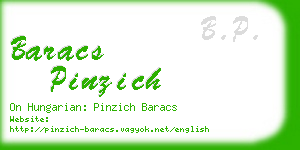 baracs pinzich business card